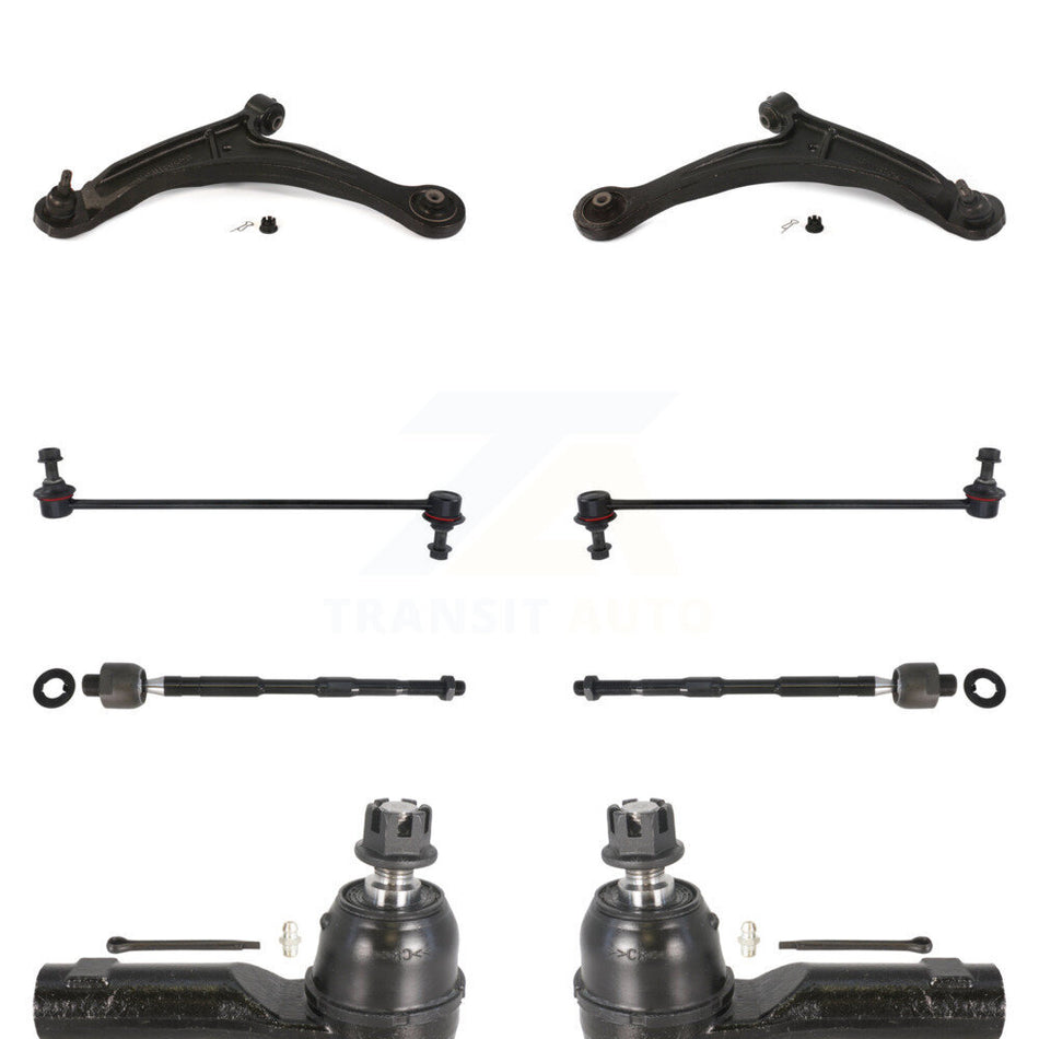 Front Suspension Control Arm And Ball Joint Assembly Steering Tie Rod End Stabilizer Bar Link Kit (8Pc) For 2006-2014 Honda Ridgeline KTR-100420
