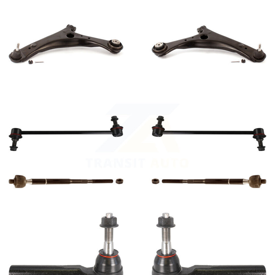 Front Suspension Control Arm And Ball Joint Assembly Steering Tie Rod End Stabilizer Bar Link Kit (8Pc) For 2008-2010 Chrysler Town & Country Dodge Grand Caravan KTR-100423