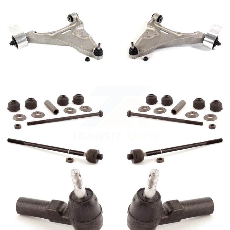 Front Suspension Control Arm And Ball Joint Assembly Steering Tie Rod End Stabilizer Bar Link Kit (8Pc) For Buick Lucerne Cadillac DTS KTR-100430