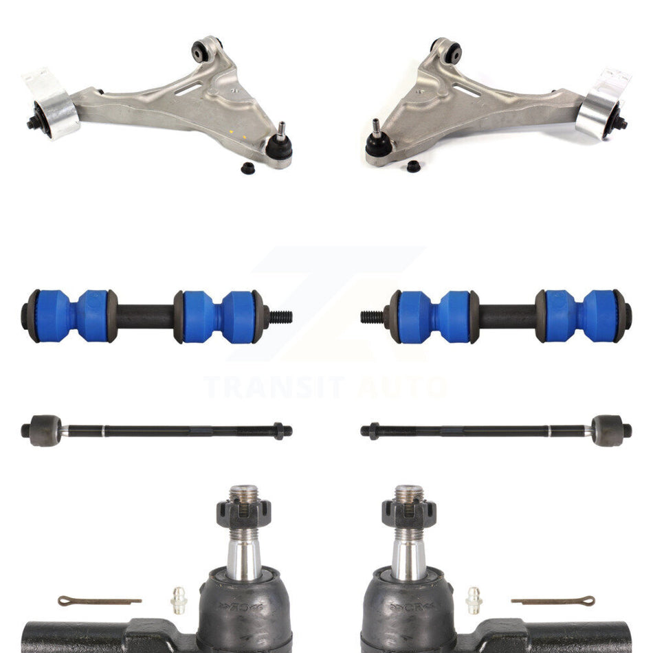 Front Suspension Control Arm And Ball Joint Assembly Steering Tie Rod End Stabilizer Bar Link Kit (8Pc) For Buick Lucerne Cadillac DTS KTR-100430