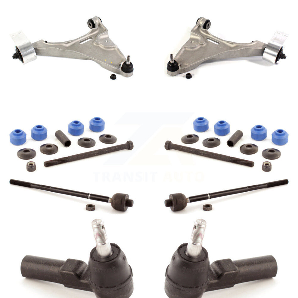 Front Suspension Control Arm And Ball Joint Assembly Steering Tie Rod End Stabilizer Bar Link Kit (8Pc) For 2006-2011 Buick Lucerne Cadillac DTS KTR-100431