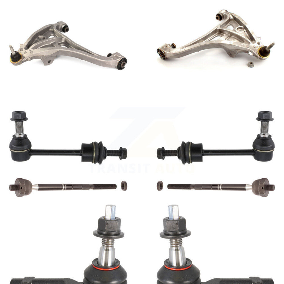 Front Suspension Control Arm And Ball Joint Assembly Steering Tie Rod End Stabilizer Bar Link Kit (8Pc) For Ford F-150 4WD KTR-100436