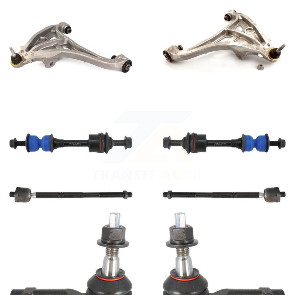 Front Suspension Control Arm And Ball Joint Assembly Steering Tie Rod End Stabilizer Bar Link Kit (8Pc) For Ford F-150 Lincoln Mark LT RWD KTR-100438