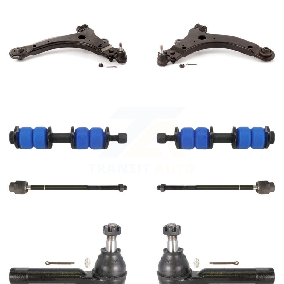 Front Suspension Control Arm And Ball Joint Assembly Steering Tie Rod End Stabilizer Bar Link Kit (8Pc) For Chevrolet Impala Pontiac Grand Prix Limited Monte Carlo KTR-100444