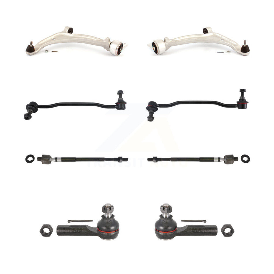 Front Suspension Control Arm And Ball Joint Assembly Steering Tie Rod End Stabilizer Bar Link Kit (8Pc) For Nissan Maxima Altima KTR-100455
