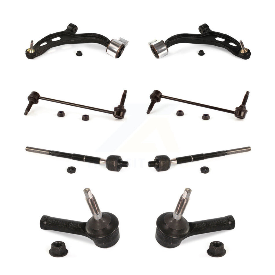 Front Suspension Control Arm And Ball Joint Assembly Steering Tie Rod End Stabilizer Bar Link Kit (8Pc) For Ford Police Interceptor Sedan Special Service KTR-100477