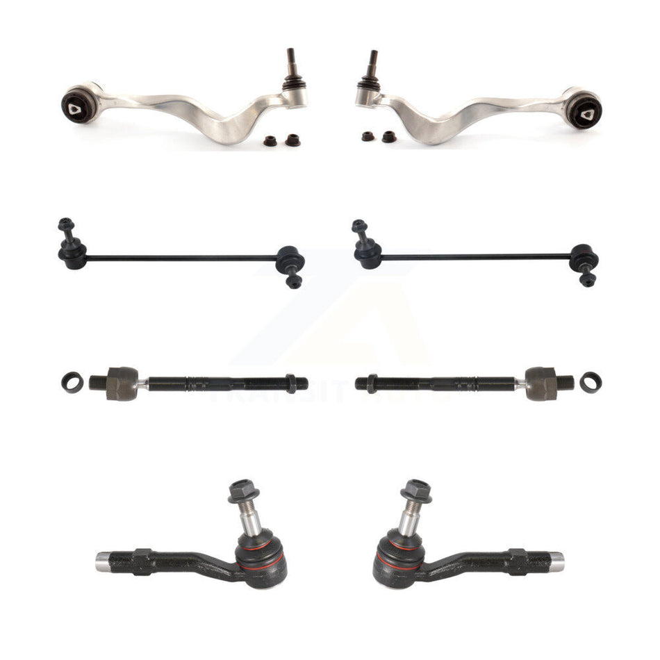 Front Suspension Control Arm And Ball Joint Assembly Steering Tie Rod End Stabilizer Bar Link Kit (8Pc) For BMW 530i 528i 525i 535i 550i 545i M5 KTR-100481