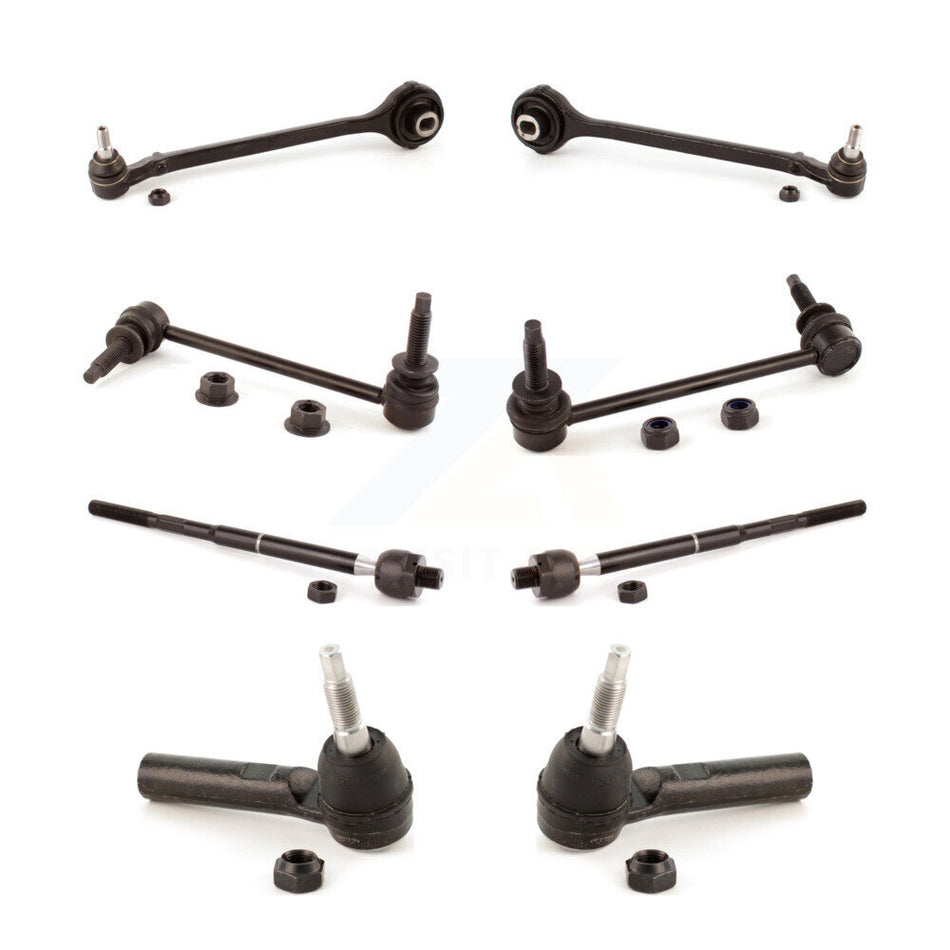 Front Suspension Control Arm And Ball Joint Assembly Steering Tie Rod End Stabilizer Bar Link Kit (8Pc) For Dodge Charger Chrysler 300 Magnum Challenger KTR-100483