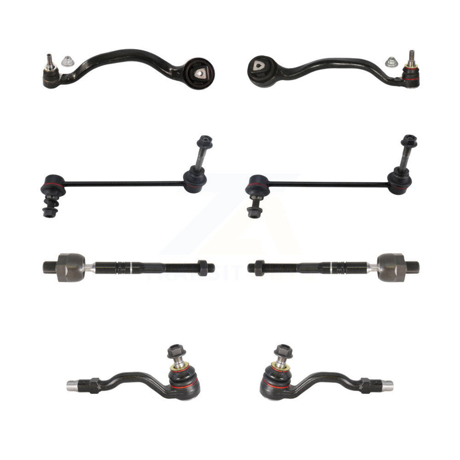 Front Suspension Control Arm And Ball Joint Assembly Steering Tie Rod End Stabilizer Bar Link Kit (8Pc) For BMW X5 X6 Without Adaptive Drive KTR-100485