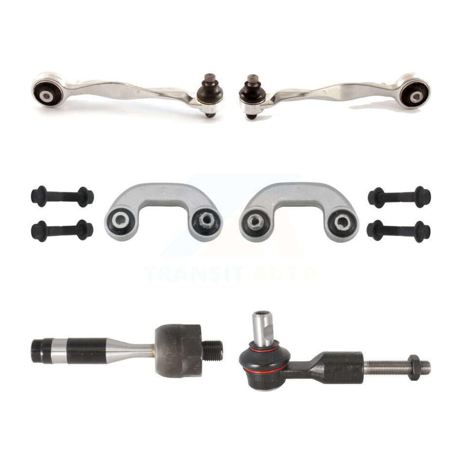 Front Suspension Control Arm And Ball Joint Assembly Steering Tie Rod End Stabilizer Bar Link Kit (6Pc) For 2005-2005 Audi A4 Quattro To Chassis/VIN #8H-5-014-476 KTR-100501