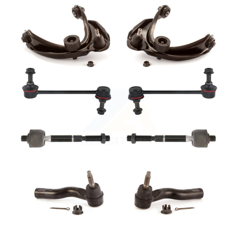 Front Suspension Control Arm And Ball Joint Assembly Steering Tie Rod End Stabilizer Bar Link Kit (8Pc) For Ford Fusion Lincoln MKZ Mercury Milan KTR-100518