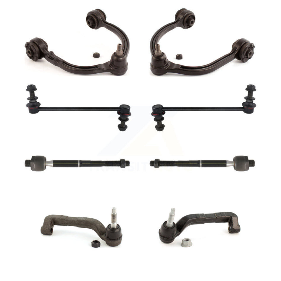 Front Suspension Control Arm And Ball Joint Assembly Steering Tie Rod End Stabilizer Bar Link Kit (8Pc) For Chrysler 300 Dodge Charger Magnum KTR-100521