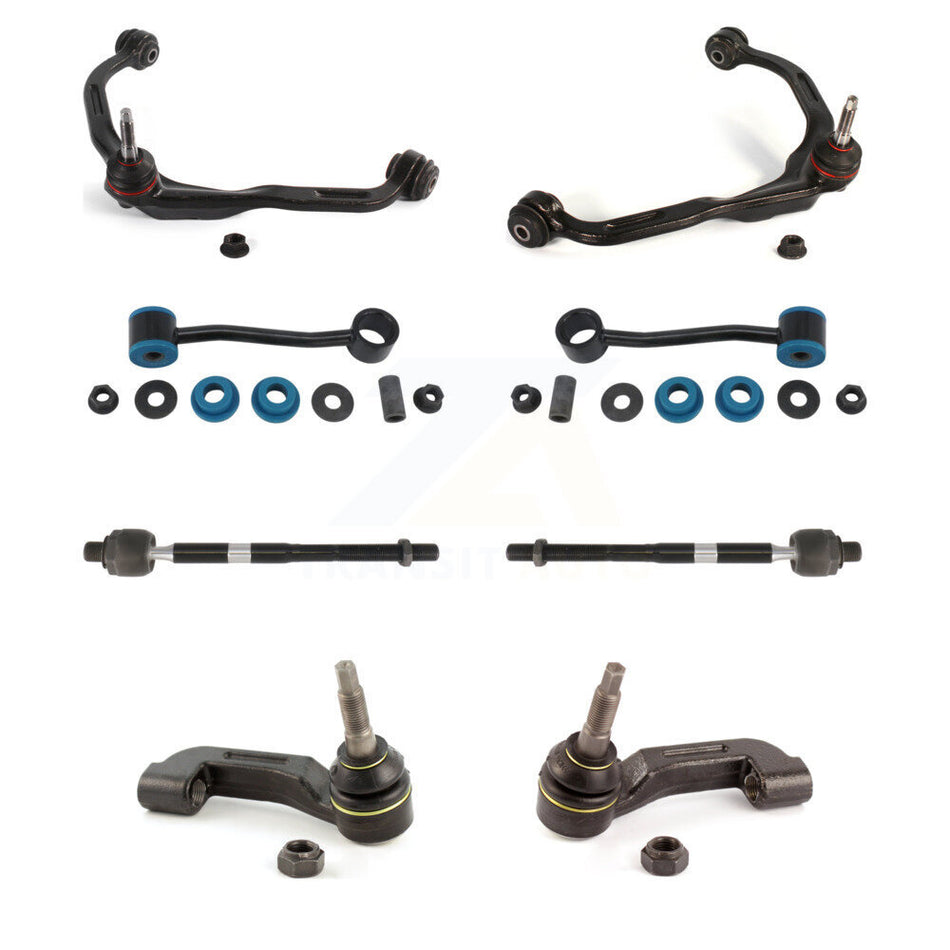 Front Suspension Control Arm And Ball Joint Assembly Steering Tie Rod End Stabilizer Bar Link Kit (8Pc) For 2007 Dodge Nitro KTR-100522