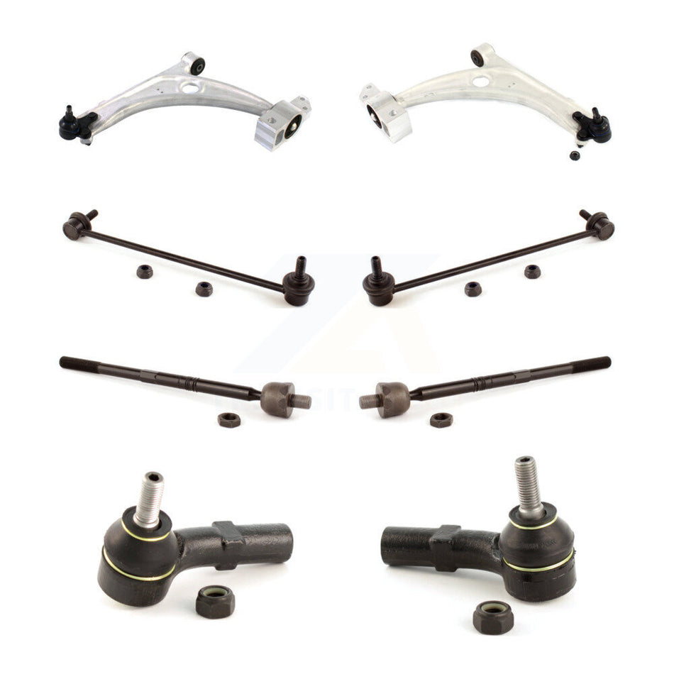 Front Suspension Control Arm And Ball Joint Assembly Steering Tie Rod End Stabilizer Bar Link Kit (8Pc) For Volkswagen CC Passat Tiguan KTR-100552
