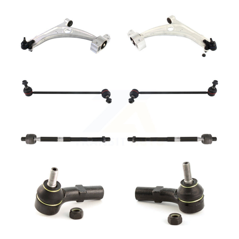 Front Suspension Control Arm And Ball Joint Assembly Steering Tie Rod End Stabilizer Bar Link Kit (8Pc) For Volkswagen CC Passat Tiguan KTR-100552