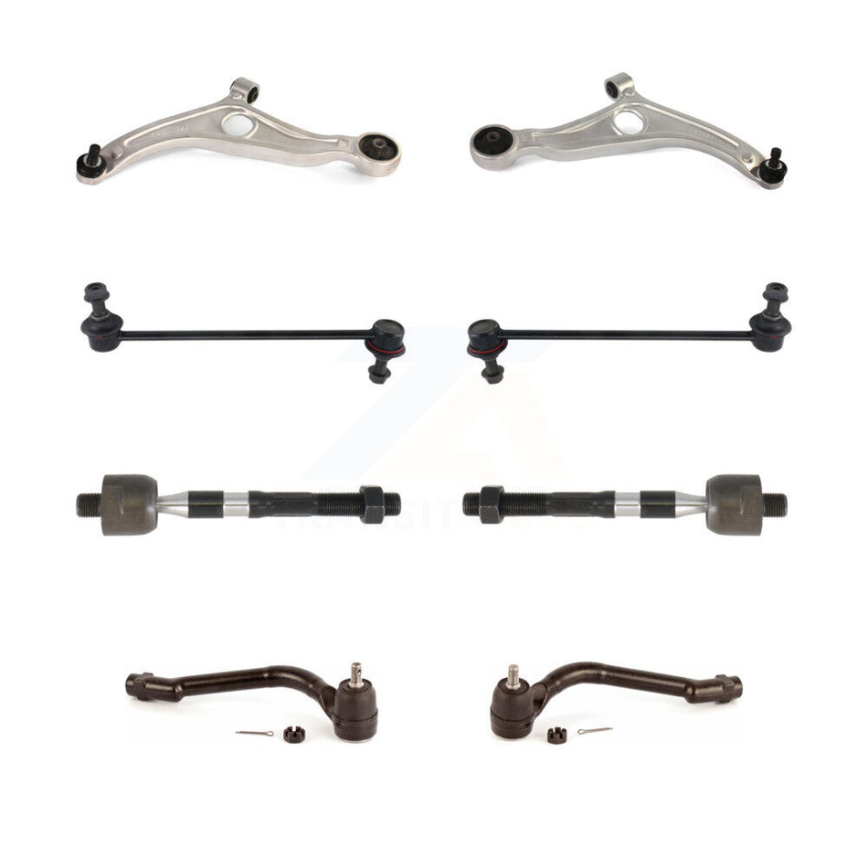 Front Suspension Control Arm And Ball Joint Assembly Steering Tie Rod End Stabilizer Bar Link Kit (8Pc) For Kia Optima Hyundai Azera KTR-100576
