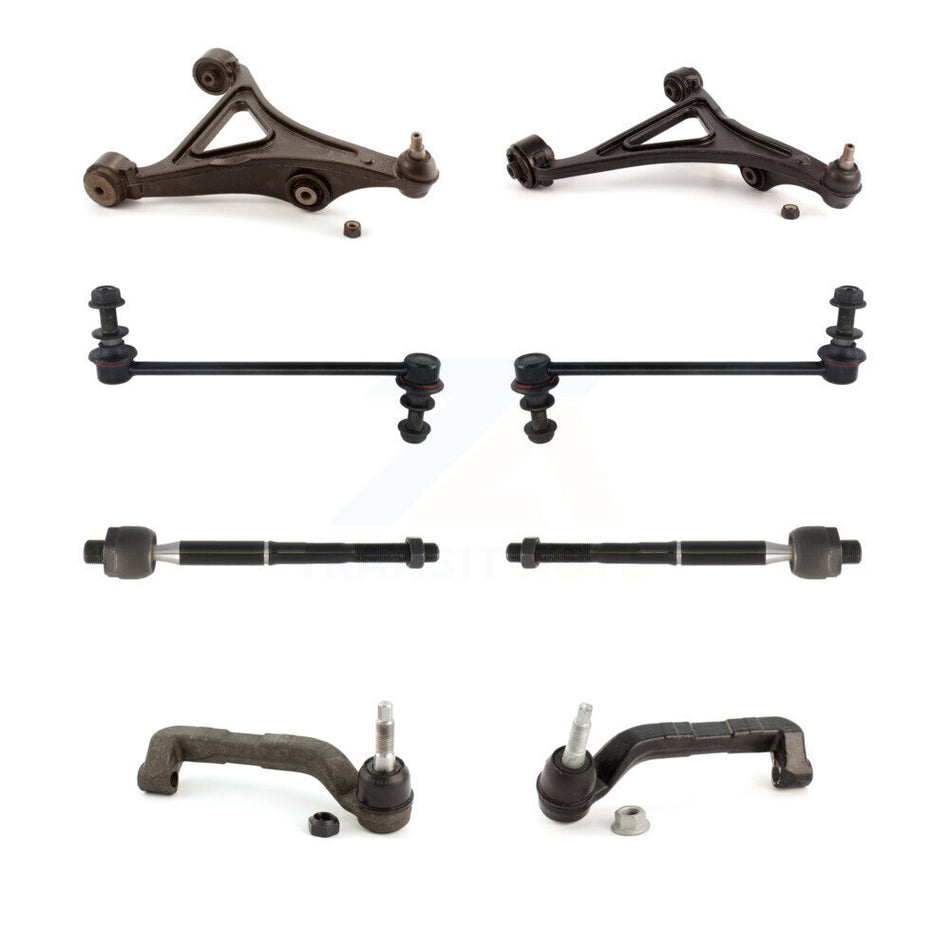 Front Suspension Control Arm And Ball Joint Assembly Steering Tie Rod End Stabilizer Bar Link Kit (8Pc) For Chrysler 300 Dodge Charger Magnum KTR-100579