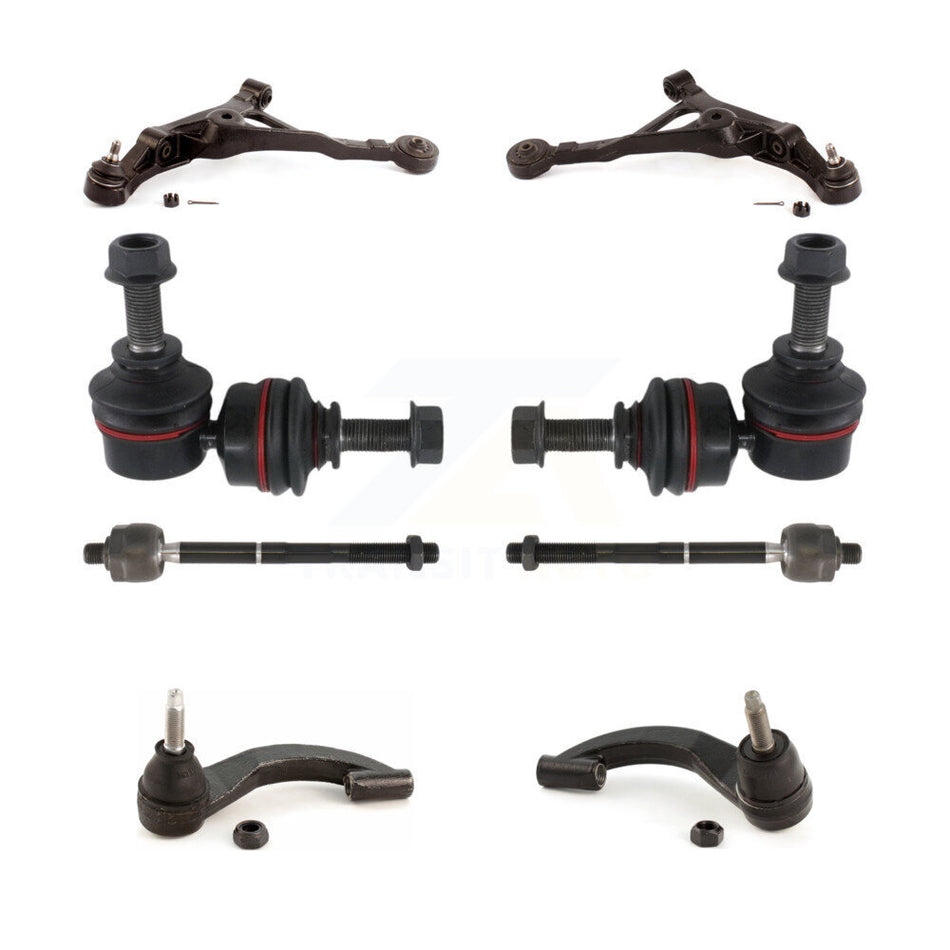 Front Suspension Control Arm And Ball Joint Assembly Steering Tie Rod End Stabilizer Bar Link Kit (8Pc) For Chrysler Sebring Dodge Stratus Cirrus Plymouth Breeze KTR-100580