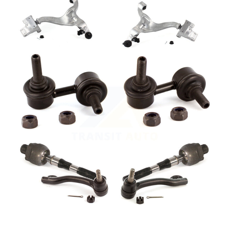 Front Suspension Control Arm And Ball Joint Assembly Steering Tie Rod End Stabilizer Bar Link Kit (8Pc) For INFINITI G35 KTR-100613