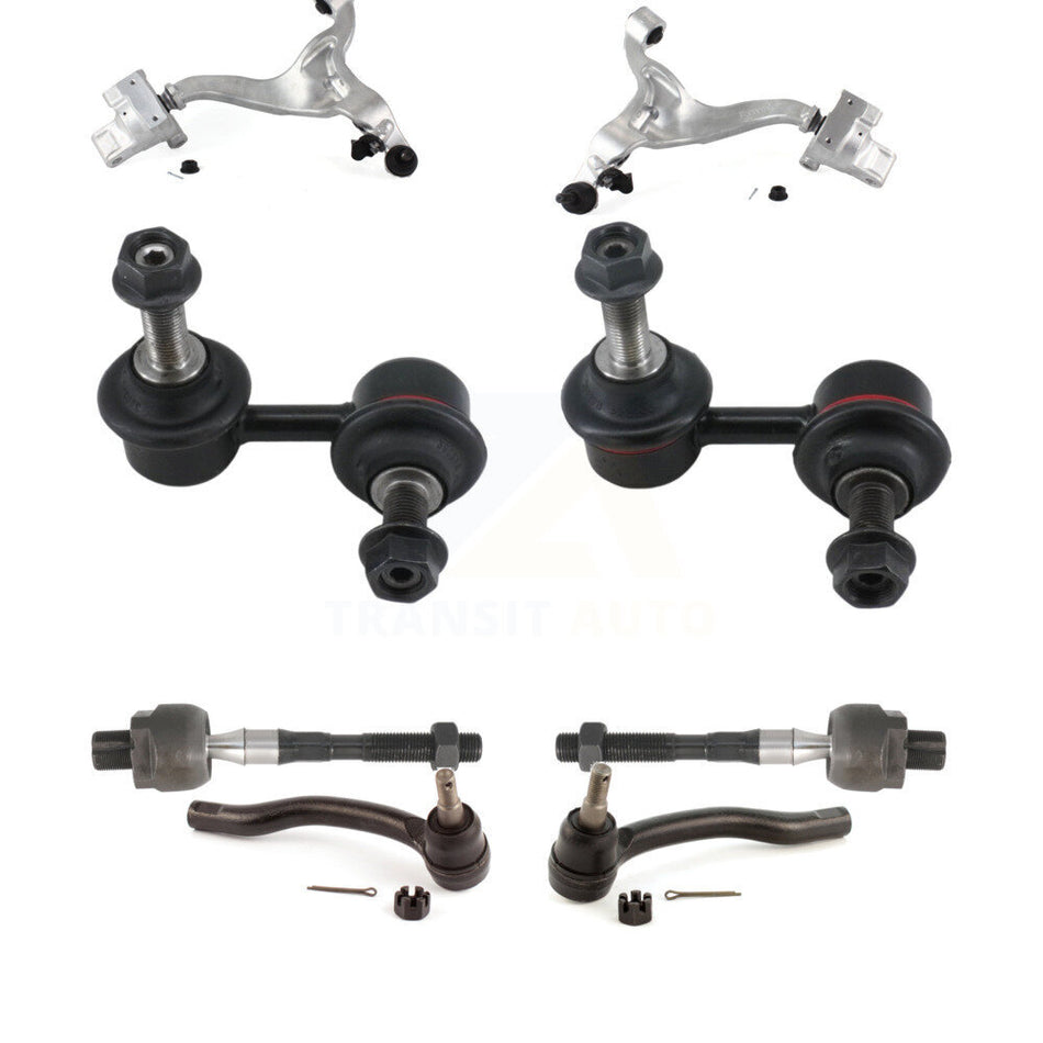 Front Suspension Control Arm And Ball Joint Assembly Steering Tie Rod End Stabilizer Bar Link Kit (8Pc) For INFINITI G35 KTR-100613
