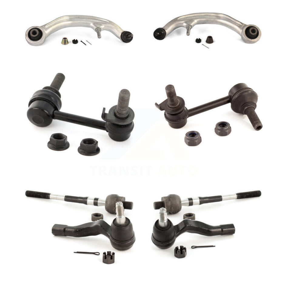 Front Suspension Control Arm And Ball Joint Assembly Steering Tie Rod End Stabilizer Bar Link Kit (8Pc) For INFINITI G35 KTR-100628