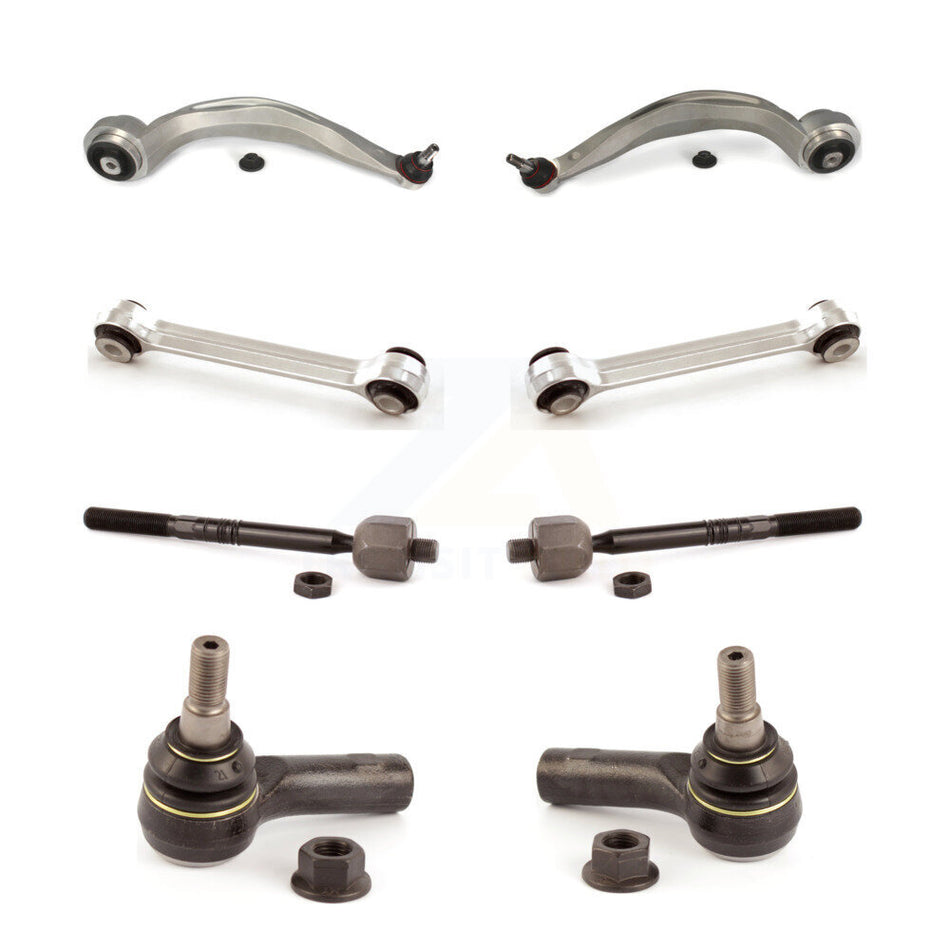 Front Suspension Control Arm And Ball Joint Assembly Steering Tie Rod End Stabilizer Bar Link Kit (8Pc) For 2015 Audi S4 KTR-100633