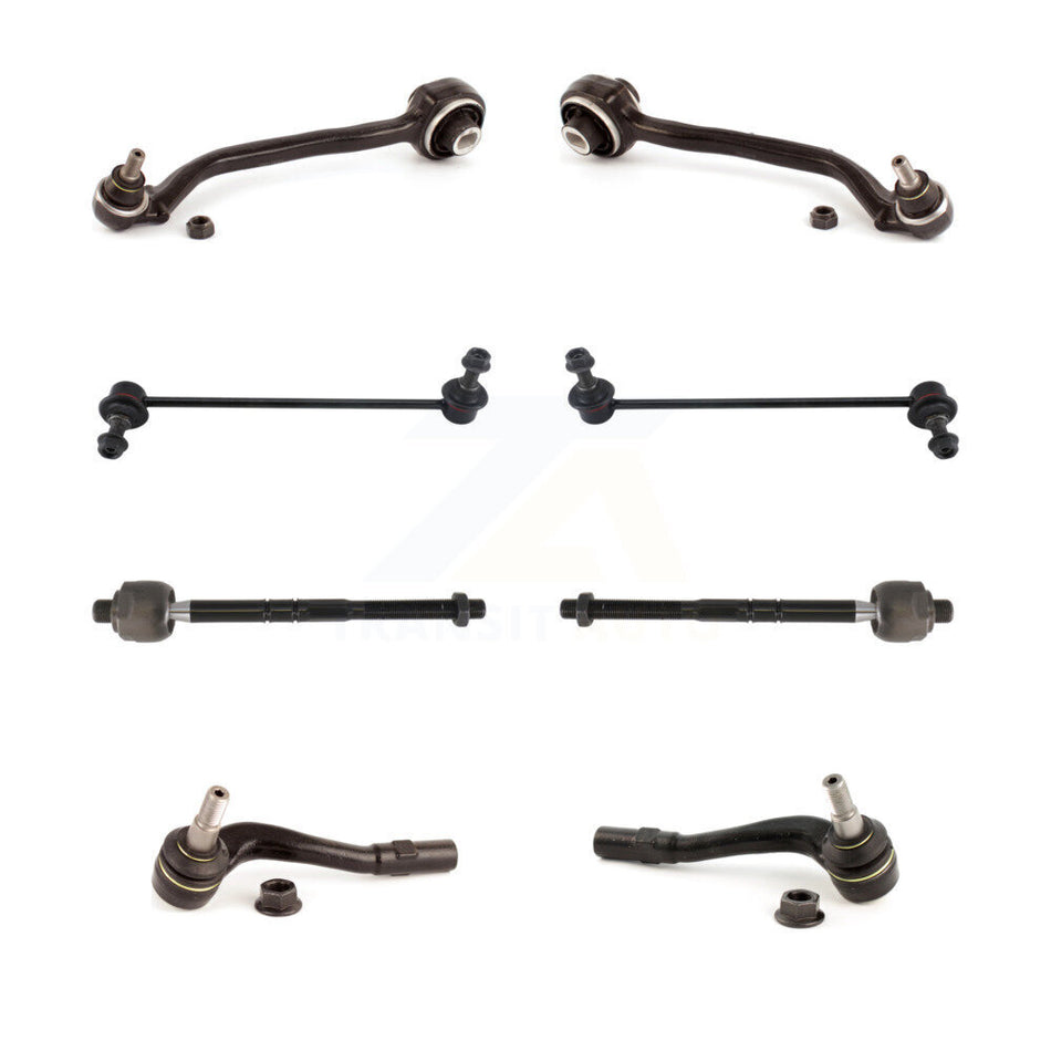 Front Suspension Control Arm And Ball Joint Assembly Steering Tie Rod End Stabilizer Link Kit (8Pc) For Mercedes-Benz C230 C240 CLK350 C320 C280 CLK320 CLK550 C350 CLK55 AMG C32 C55 CLK63 KTR-100636
