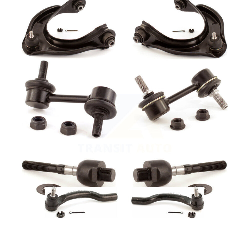 Front Suspension Control Arm And Ball Joint Assembly Steering Tie Rod End Stabilizer Bar Link Kit (8Pc) For 2008-2012 Honda Accord KTR-100639