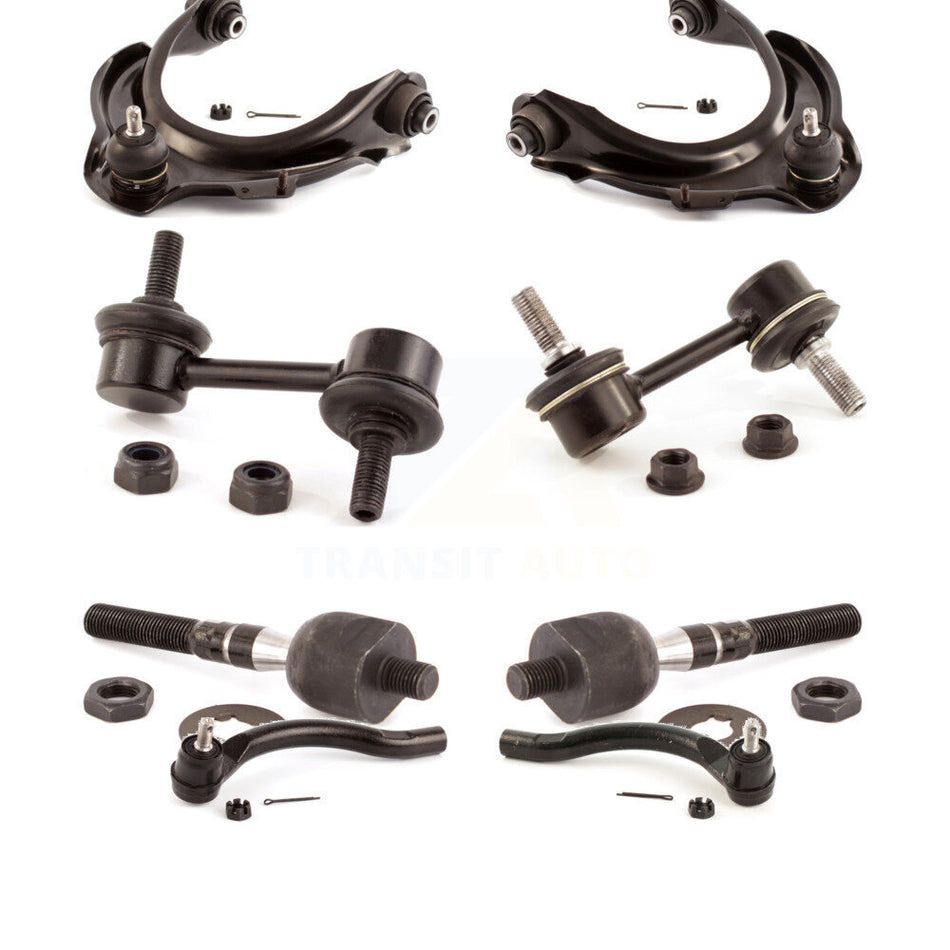 Front Suspension Control Arm And Ball Joint Assembly Steering Tie Rod End Stabilizer Bar Link Kit (8Pc) For 2003 Honda Accord 3.0L with Automatic transmission To Chassis VIN #3C013715 KTR-100640