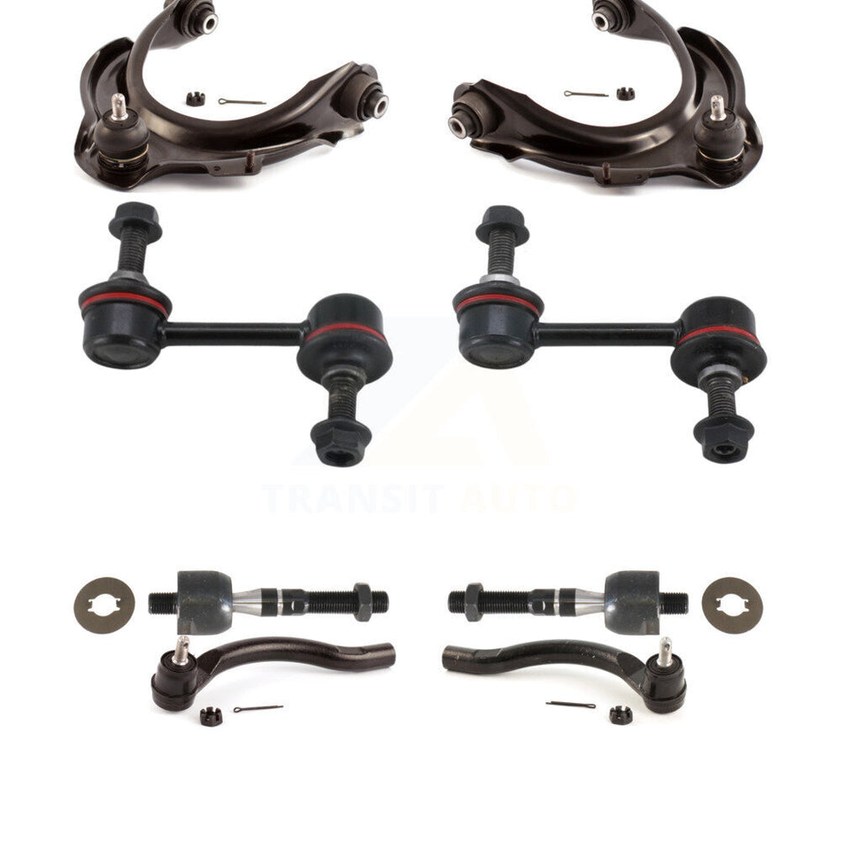 Front Suspension Control Arm And Ball Joint Assembly Steering Tie Rod End Stabilizer Bar Link Kit (8Pc) For 2003 Honda Accord 3.0L with Automatic transmission To Chassis VIN #3C013715 KTR-100640