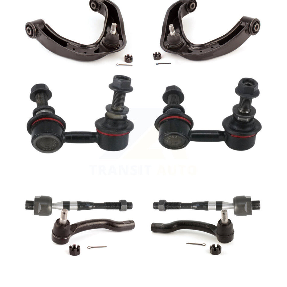 Front Suspension Control Arm And Ball Joint Assembly Steering Tie Rod End Stabilizer Bar Link Kit (8Pc) For Nissan Frontier Pathfinder Xterra KTR-100645