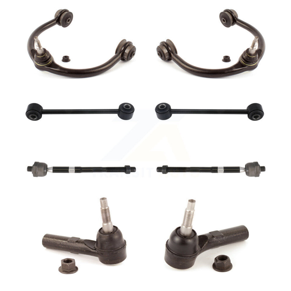 Front Suspension Control Arm And Ball Joint Assembly Steering Tie Rod End Stabilizer Bar Link Kit (8Pc) For Jeep Grand Cherokee Commander KTR-100652