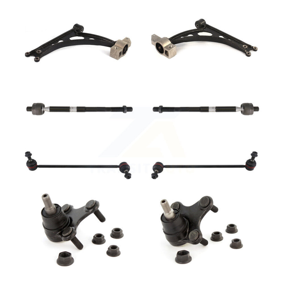 Front Suspension Control Arm Steering Tie Rod End Stabilizer Bar Link Ball Joint Kit (8Pc) For Volkswagen Jetta GTI Golf Eos Audi A3 R R32 Quattro KTR-101100
