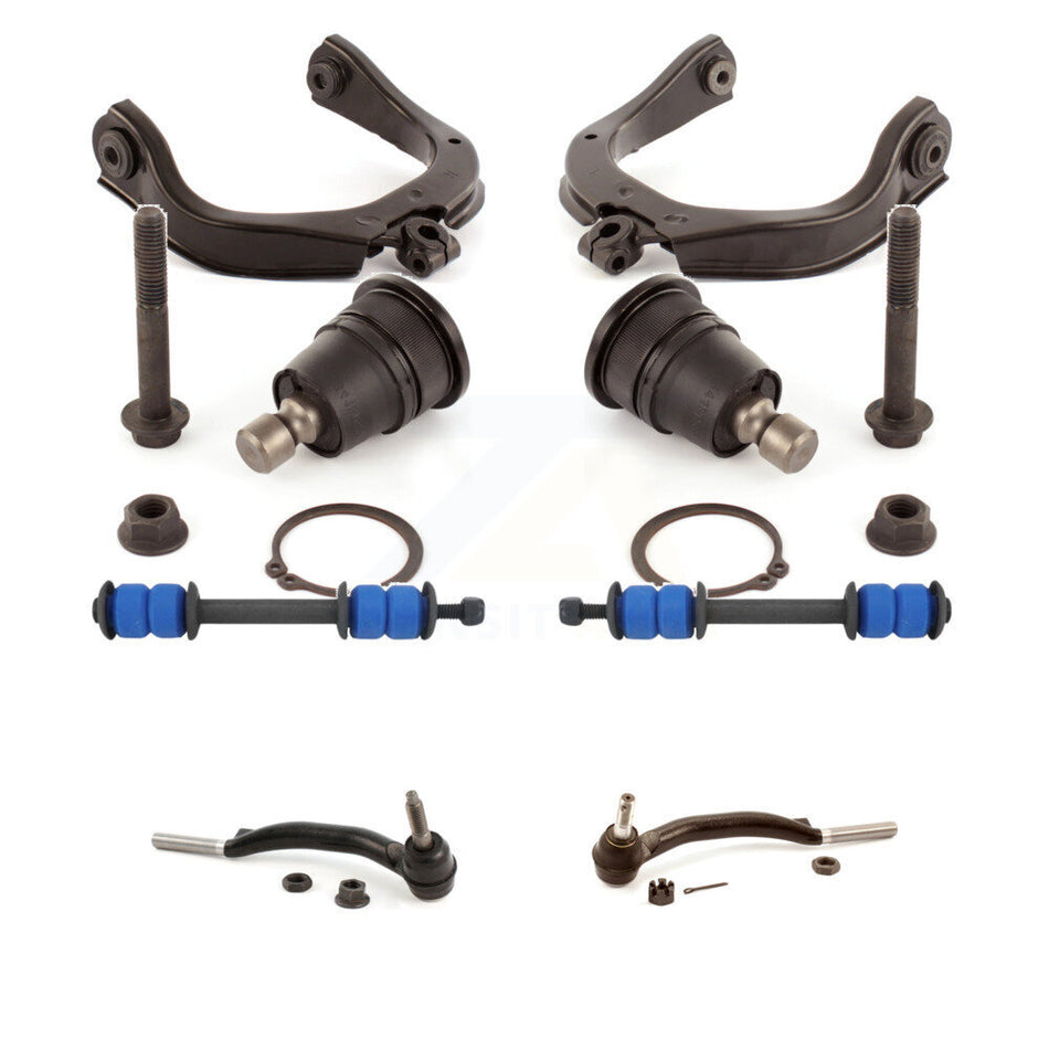 Front Suspension Control Arm Steering Tie Rod End Stabilizer Bar Link Ball Joint Kit (8Pc) For Chevrolet Trailblazer GMC Envoy Saab 9-7x KTR-101110