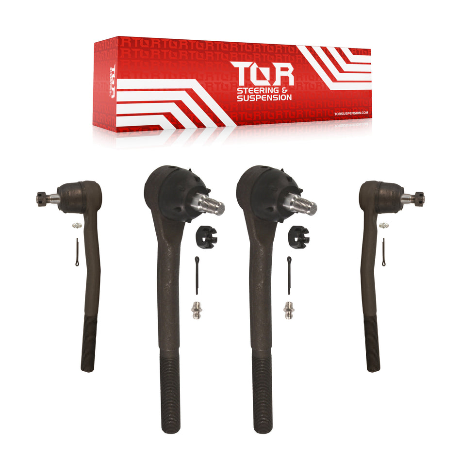 Front Tie Rod End Kit For Chevrolet Astro Caprice Safari GMC Buick Cadillac Roadmaster Impala Oldsmobile LeSabre Fleetwood Brougham Delta 88 Electra DeVille Pontiac 98 Parisienne Custom Bel KTR-101847