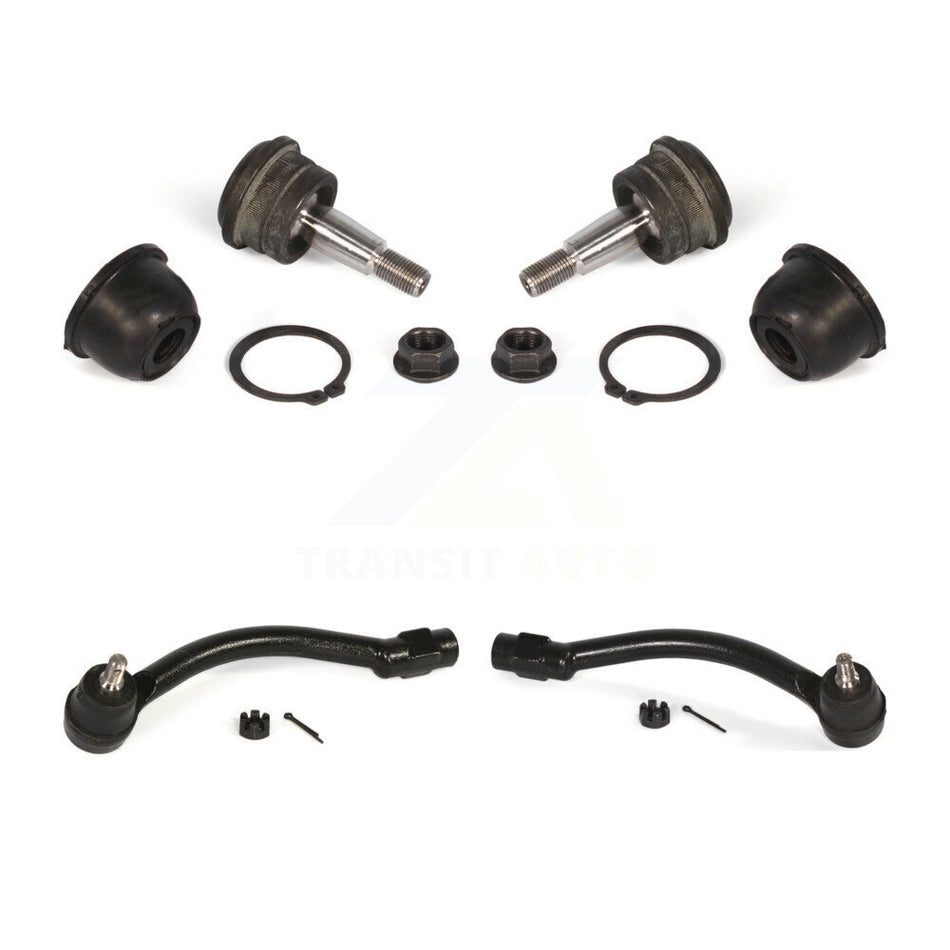 Front Suspension Ball Joint And Tie Rod End Kit For Hyundai Elantra Coupe Vehicles Manufactured In USA KTR-102489