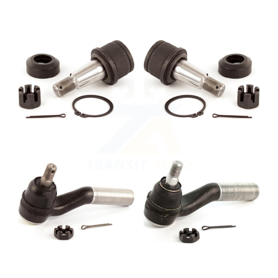 Front Suspension Ball Joint And Tie Rod End Kit For Ford E-350 Super Duty E-250 E-150 E-450 KTR-102509