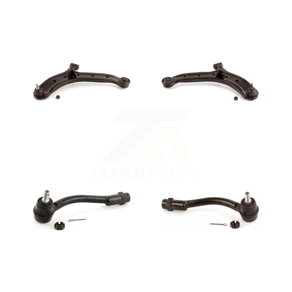 Front Suspension Control Arm Assembly And Tie Rod End Kit For 2006 Hyundai Accent Hatchback KTR-102632