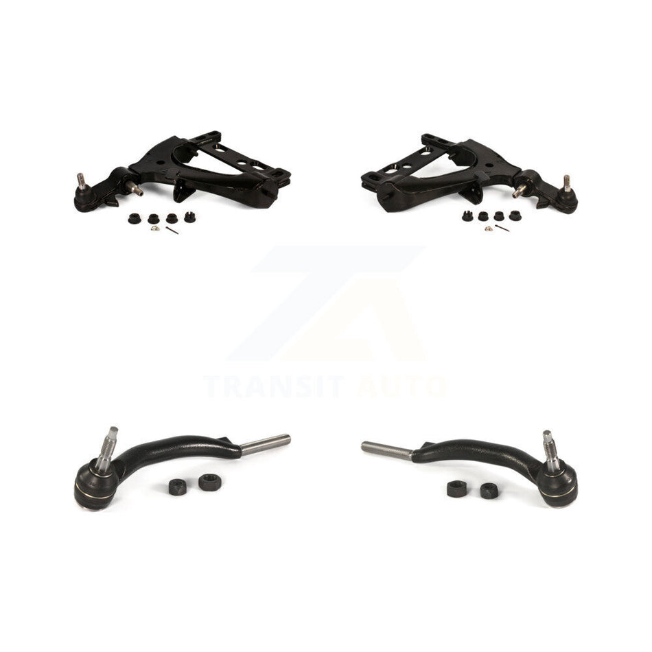 Front Suspension Control Arm Assembly And Tie Rod End Kit For 2002-2002 Chevrolet Trailblazer GMC Envoy Oldsmobile Bravada EXT XL With 14mm Diameter Thread KTR-102638