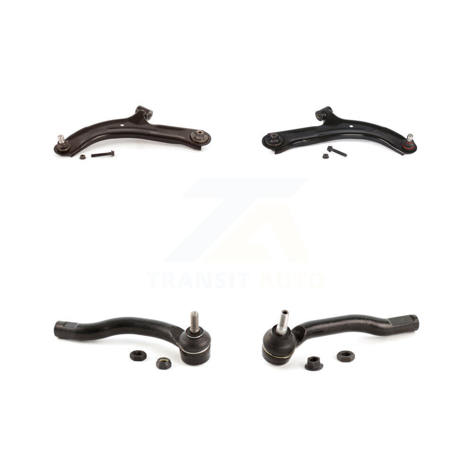 Front Suspension Control Arm Assembly And Tie Rod End Kit For Nissan Versa Cube KTR-102650