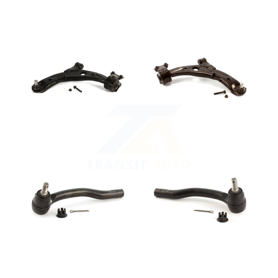 Front Suspension Control Arm Assembly And Tie Rod End Kit For 2007-2012 Mazda CX-7 KTR-102662