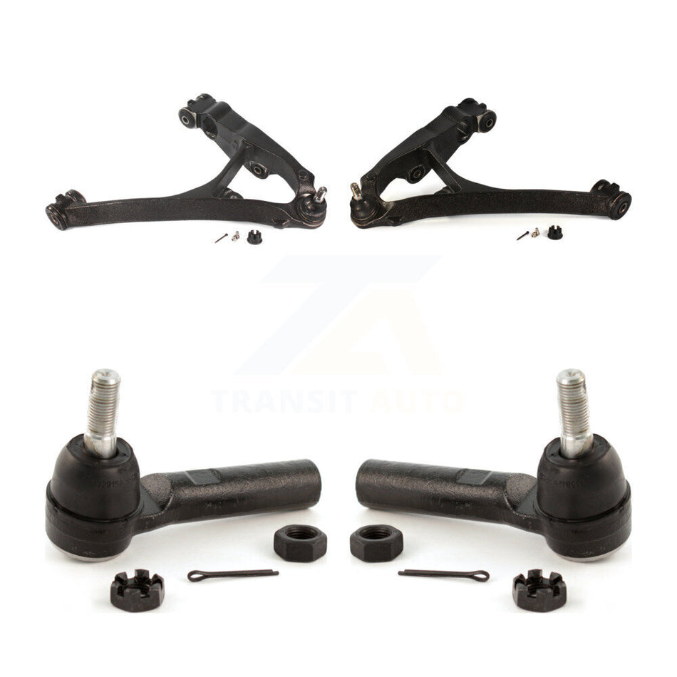 Front Suspension Control Arm Assembly And Tie Rod End Kit For 2003-2005 Chevrolet Express 2500 GMC Savana With 8500 Lb GVW or 8600 AWD KTR-102748