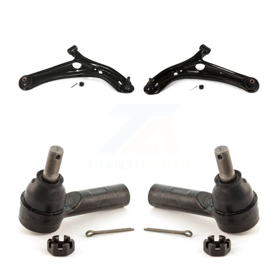 Front Suspension Control Arm Assembly And Tie Rod End Kit For 2004-2005 Toyota Echo Power steering system KTR-102930