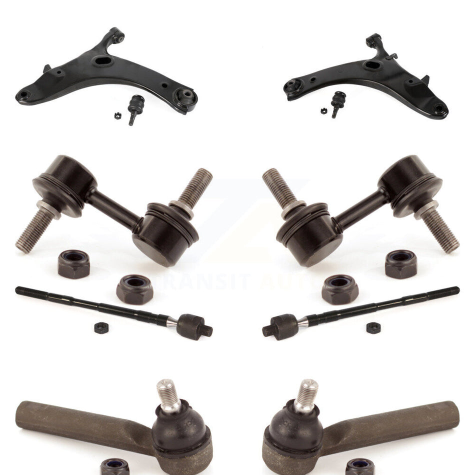 Front Suspension Control Arm And Ball Joint Assembly Steering Tie Rod End Stabilizer Bar Link Kit (8Pc) For 2009-2013 Subaru Forester KTR-102935