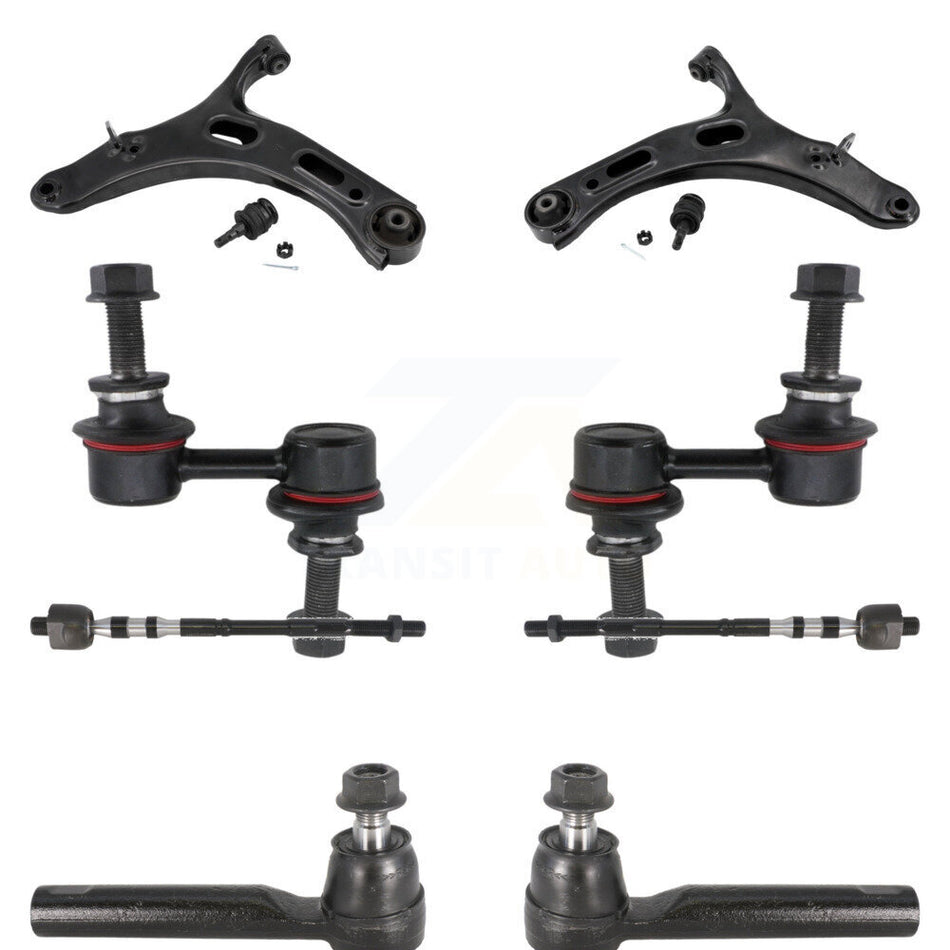 Front Control Arm And Ball Joint Tie Rod End Link Kit (8Pc) For 2010-2014 Subaru Legacy KTR-102937