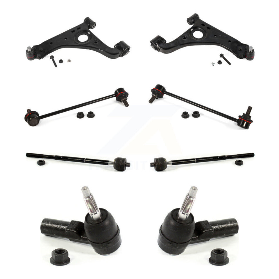 Front Suspension Control Arm And Ball Joint Assembly Steering Tie Rod End Stabilizer Bar Link Kit (8Pc) For Buick Encore Chevrolet Trax KTR-102970