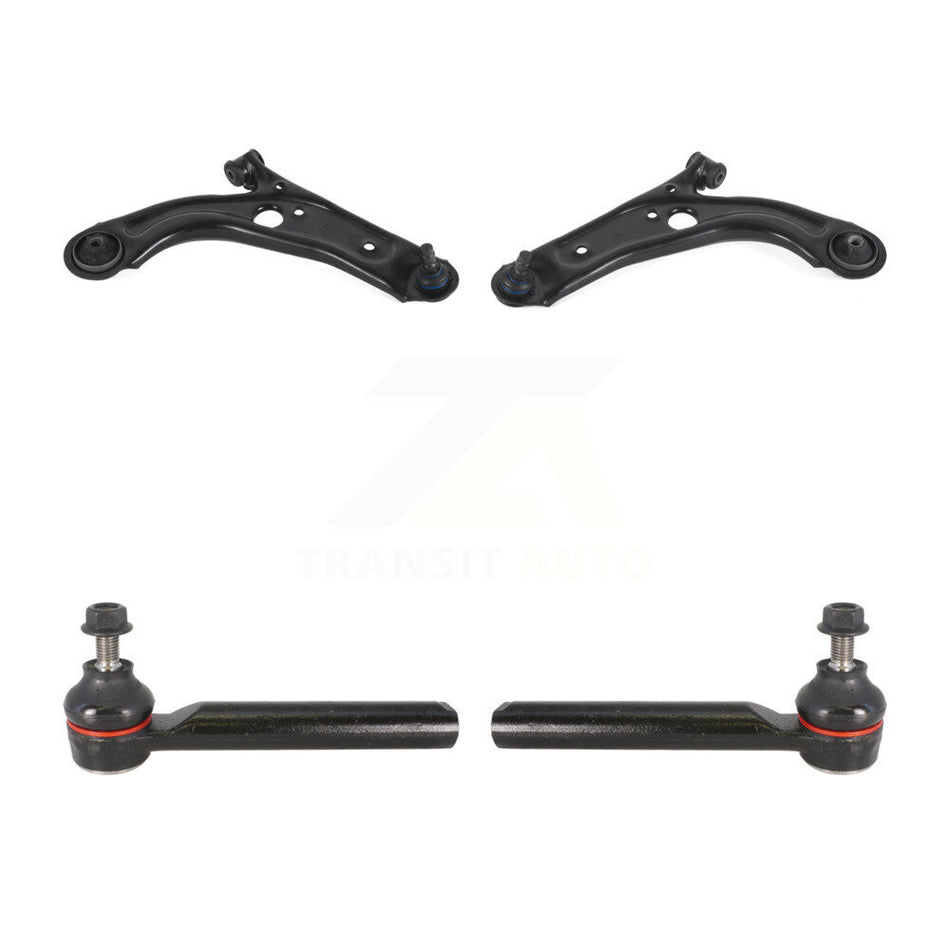 Front Suspension Control Arm Assembly & Tie Rod End Kit For Fiat 500 Naturally Aspirated KTR-103124