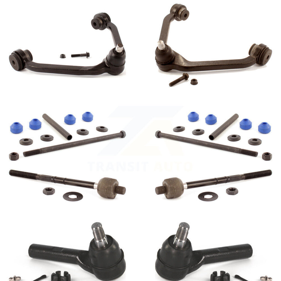 Front Suspension Control Arm And Ball Joint Assembly Steering Tie Rod End Stabilizer Bar Link Kit (8Pc) For 2001-2005 Ford Explorer Sport Trac KTR-103185