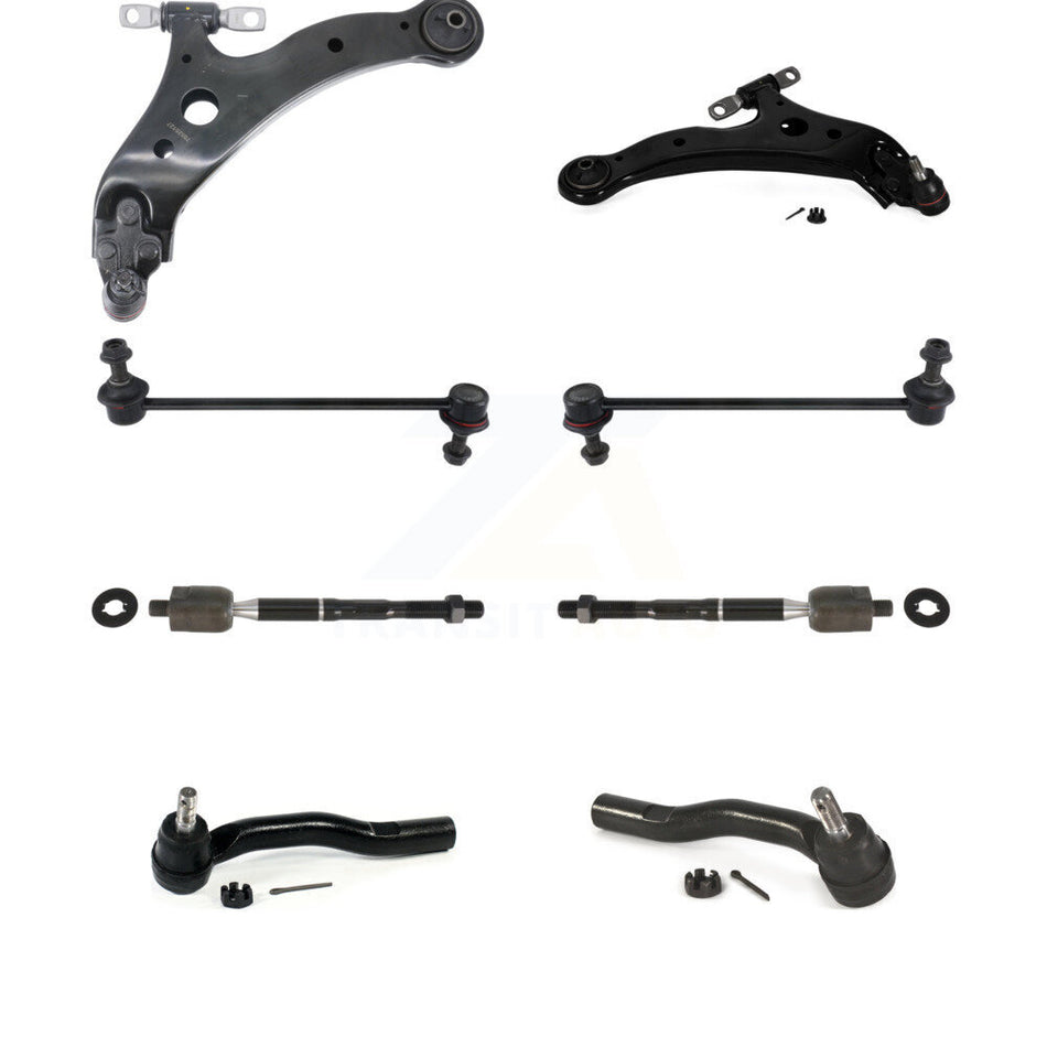 Front Suspension Control Arm And Ball Joint Assembly Steering Tie Rod End Stabilizer Bar Link Kit (8Pc) For Toyota Camry Lexus ES300 KTR-103235