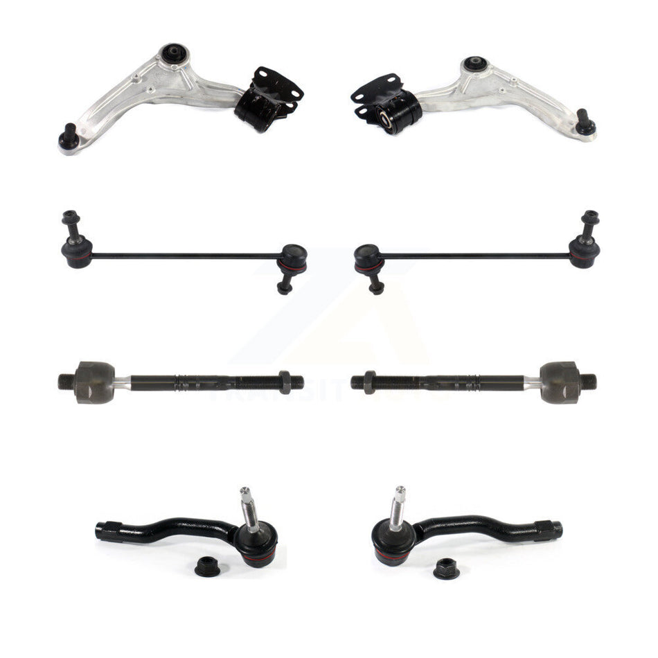 Front Suspension Control Arm And Ball Joint Assembly Steering Tie Rod End Stabilizer Bar Link Kit (8Pc) For 2013-2018 Ford Fusion Lincoln MKZ KTR-103239